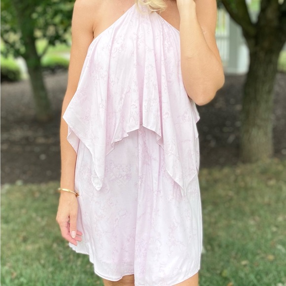 Lilac pink halter dress - Picture 6 of 7